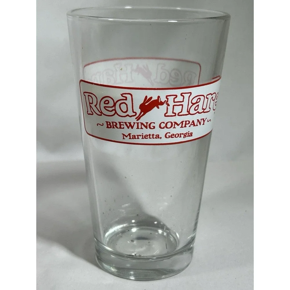 Red Hare Brewing Company Marietta Georgia Beer Glass Mug Bar Advertising Collect